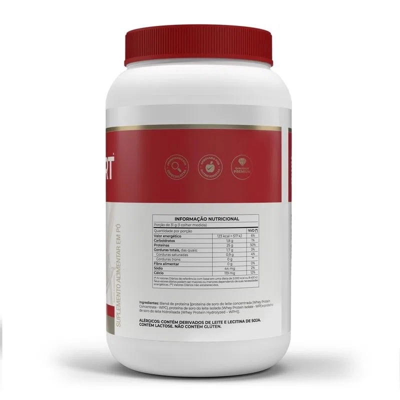 Whey Protein Whey Fort 3W Pote 900g - Vitafor - Chocolate - Imagem 2