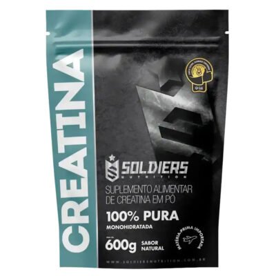 Creatina Monohidratada 600g – 100% Pura Importada – Soldiers Nutrition